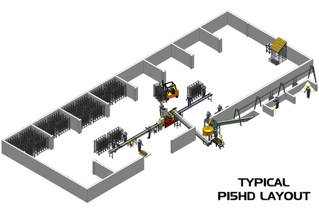 Typical plant layout for P15HD tile plant